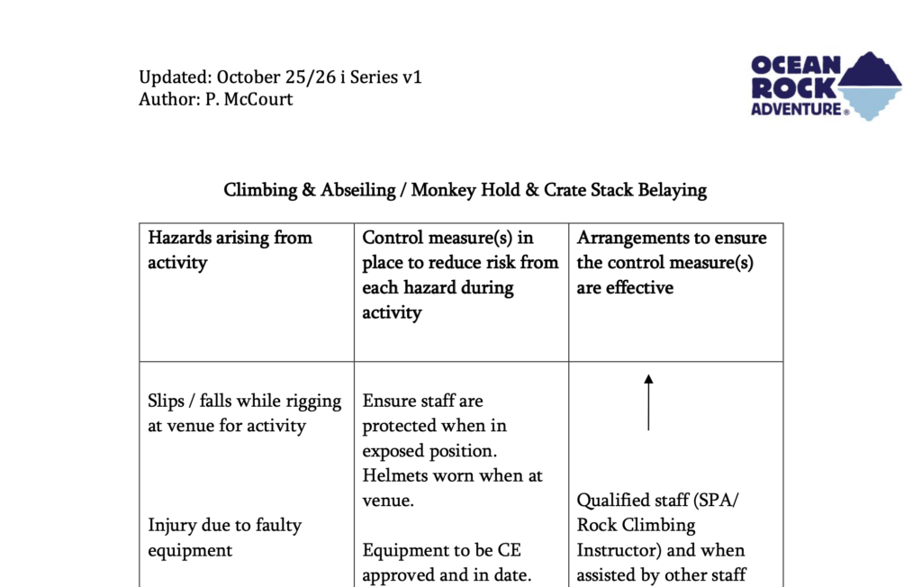 RA Climbing-Abseiling-Crate Stack